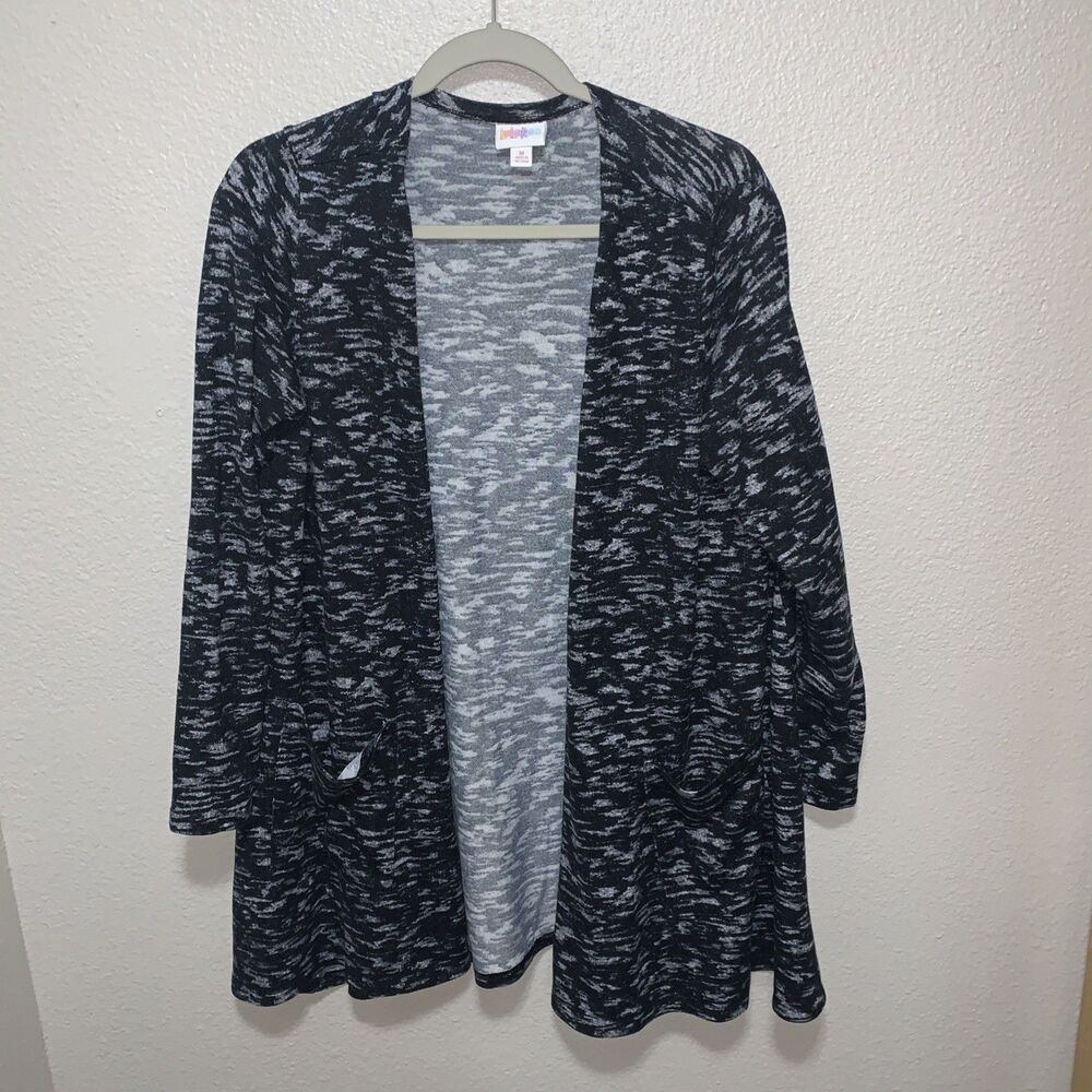 LuLaRoe Women’s Cardigan Size M Black/Gray